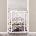 Narrow Walk Through Baby Gate 24.02-29.13 Inch Wide Auto Close Tension White by COSENDBABYGATE