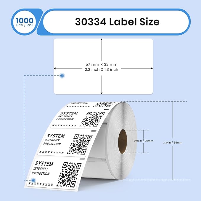 Compatible for DYMO 30334 Address Barcode White Thermal Labels Work - Image 3