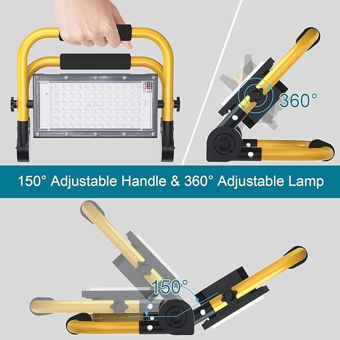 ERAY LED Construction Spotlight, Work Light 8000LM 13500mAh LED Work Light 2 - Image 5