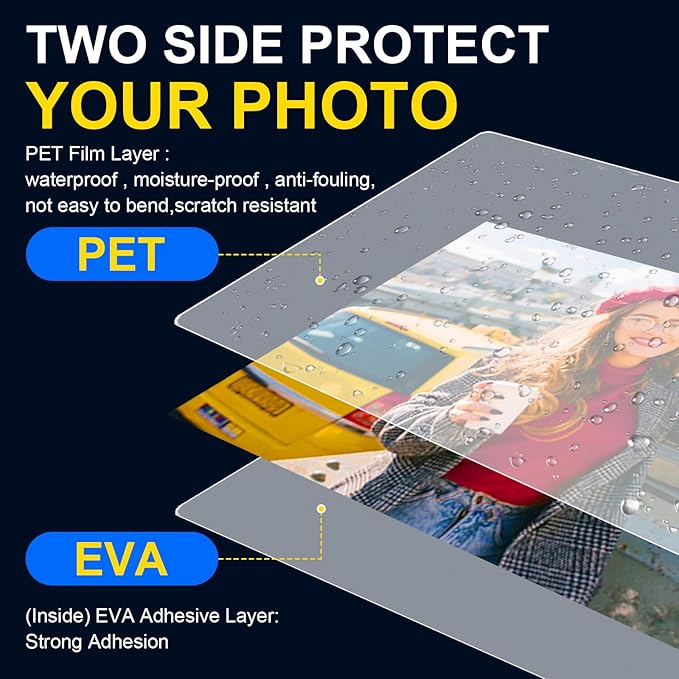 400 Pack Laminating Sheets, 3 Mil, 9 x 11.5 Inches Thermal Laminating Pouches - Image 3