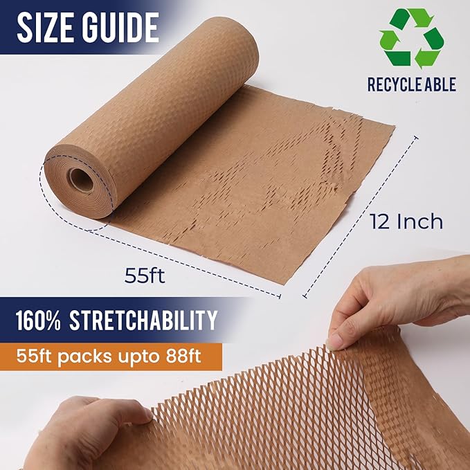 Honeycomb Packing Paper 12" x 55ft - Image 2