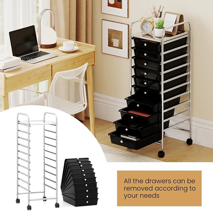 Giantex Rolling Storage Cart - Image 7