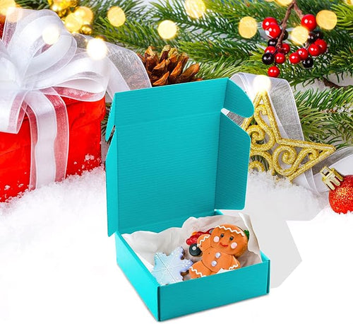 15 Pcs Teal Cardboard Boxes Shipping Boxes, Recyclable Colored Corrugated - Image 2