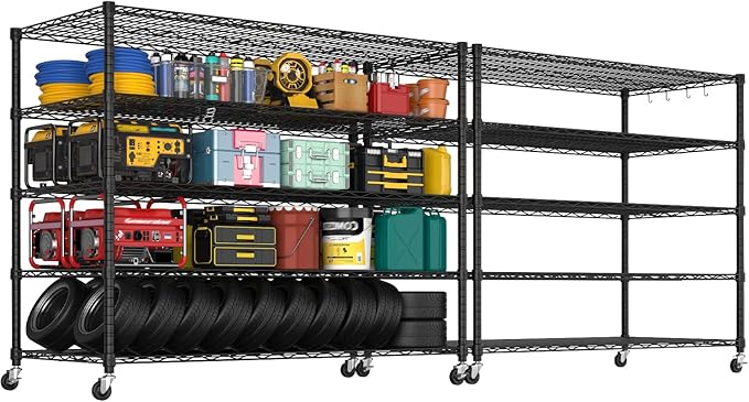 PrimeZone 5 Tier 80.7" Hx55.5 Wx24 D Wire Shelving by PrimeZone