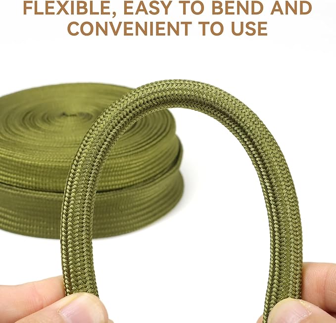 Polyamide Cable Sleeve, 10ft Flexible Expandable Braided Sleeving, Cable - Image 4