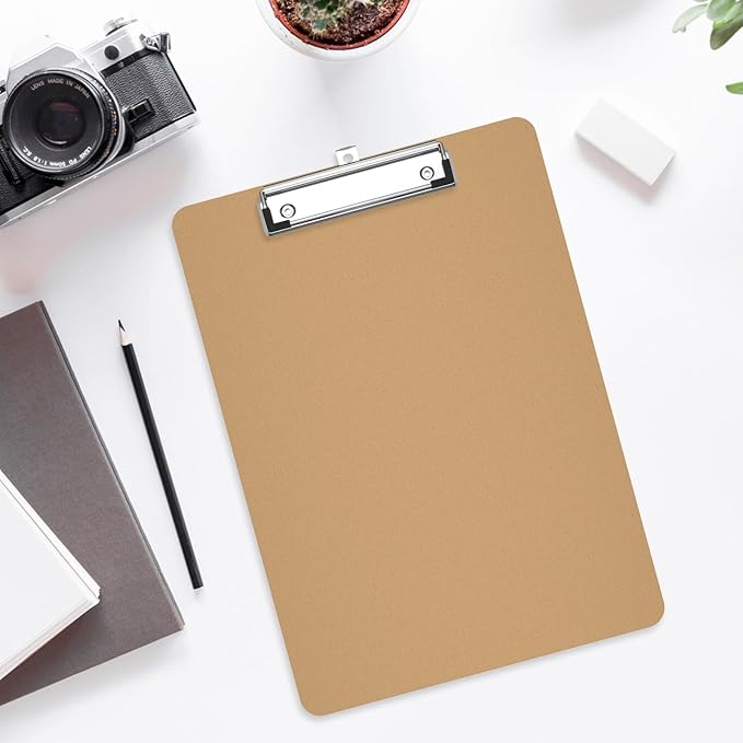 Piasoenc Wood Clipboard 25 Pack, A4 Letter Size Hardboard 9" x 12.5" - Image 7