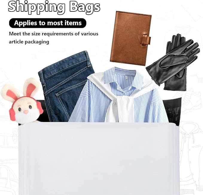 Poly Mailers 12x15.5 Inch 500PCS, 5 Layer Waterproof Self-Seal Shipping Bags - Image 2