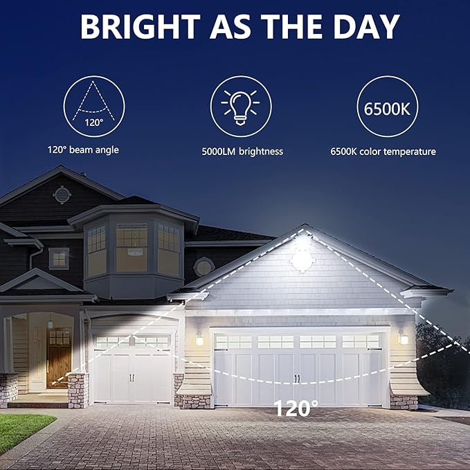 UFOND 3000 Lumen LED Flood Lights, Outdoor Waterproof Security Lights, 30W - Image 7