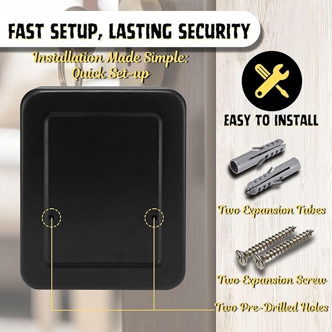 Flexzion Key Cabinet Key Lock Box Wall Mount - Image 6