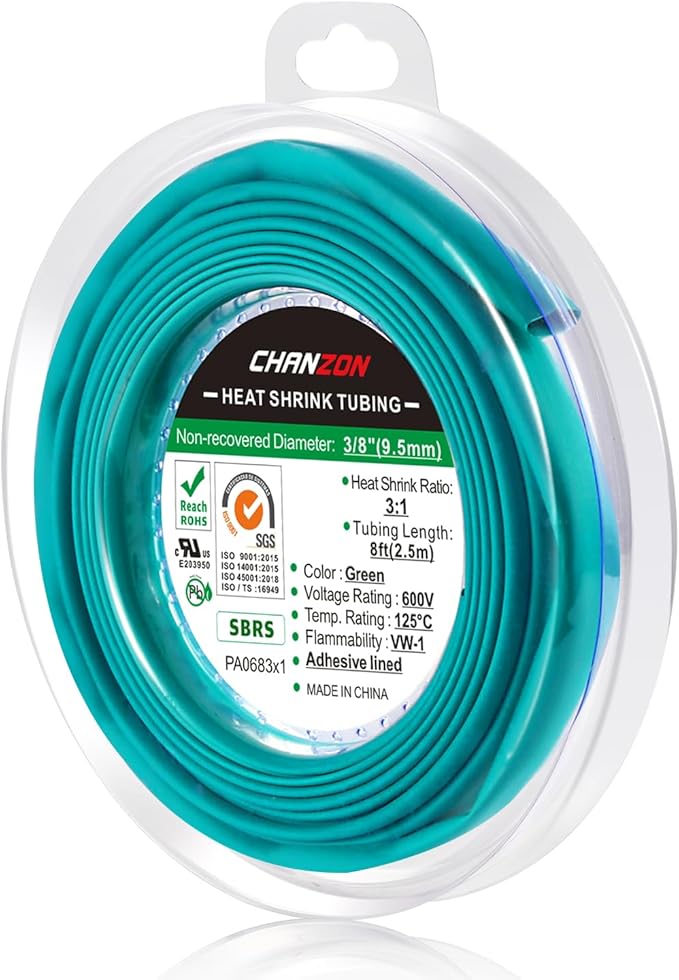 Chanzon 3:1 Ratio 3/8" Heat Shrink Tubing by Chanzon