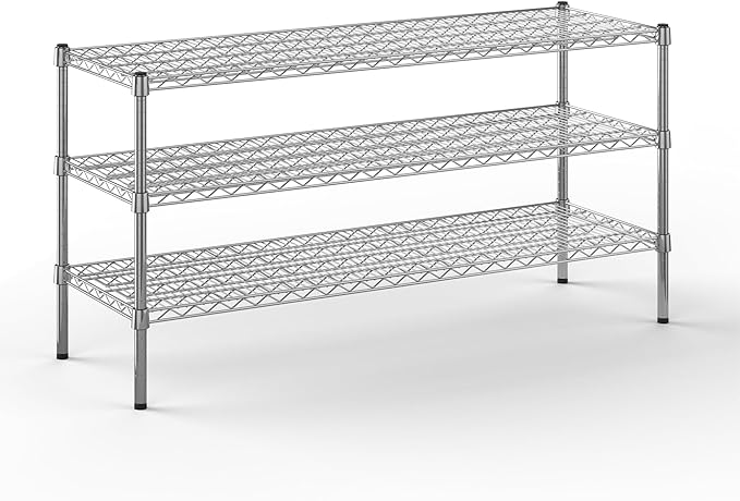 18" Deep x 54" Wide x 27" Height Wire Shelving Kit | 3-Tier | NSF Commercial by Regal+Altair