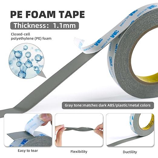 Double Sided Foam Tape 0.75in×20Ft – Heavy Duty Mounting Tape Made of 3M PE Foam - Image 2