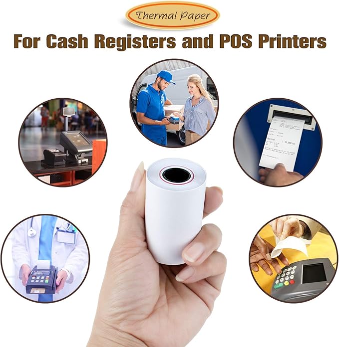 2 1/4" x 50' Thermal Paper, POS Receipt Paper - Image 7
