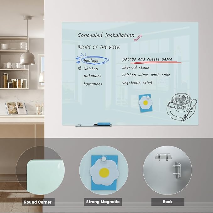Glass Magnetic Dry-Erase Board - Image 2