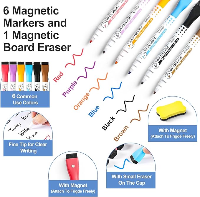 4 PACK Magnetic Dry Erase Board Sheet - Image 3