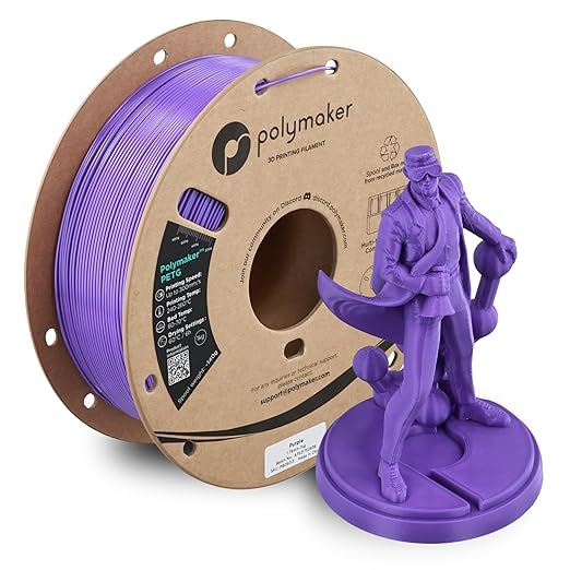Polymaker PETG Purple 3D Printer Filament 1.75mm 1kg, High Speed PETG up to by Polymaker