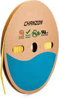 Chanzon 2:1 Ratio - 80Ft Roll - 1/4" Heat Shrink Tubing 2:1 Yellow Polyolefin by Chanzon