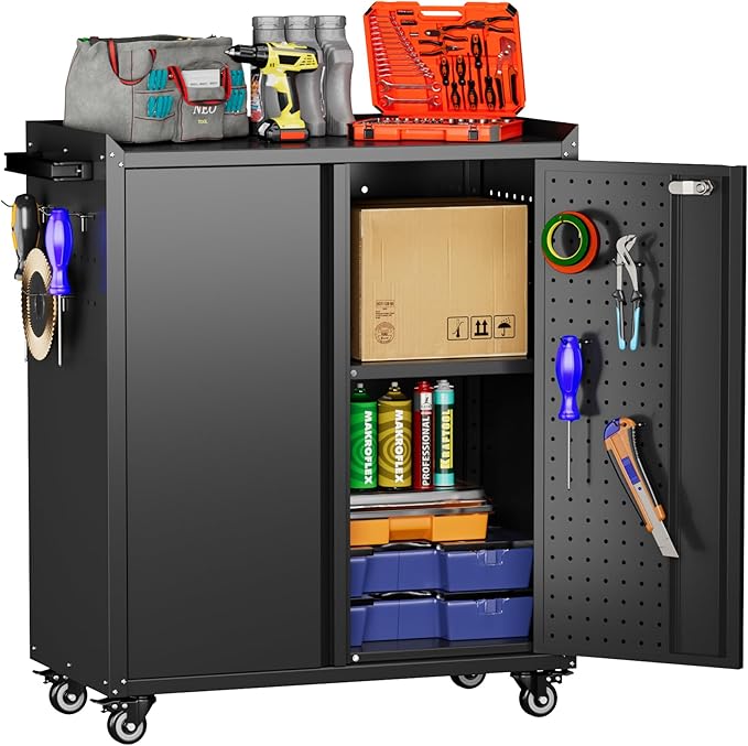 Aobabo 34.3 Inches Metal Storage Cabinet by Aobabo