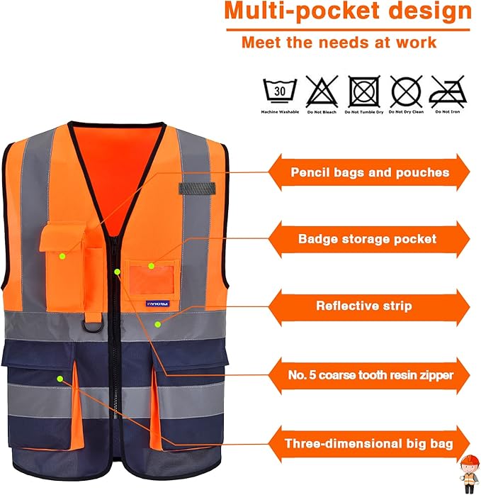 A-SAFETY High Visibility Safety Vest - Image 4