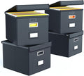 Huolewa Portable Leather File Organizer Boxes by Huolewa