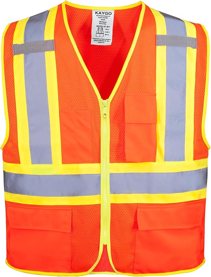 KAYGO Safety Vest with Pockets by KAYGO