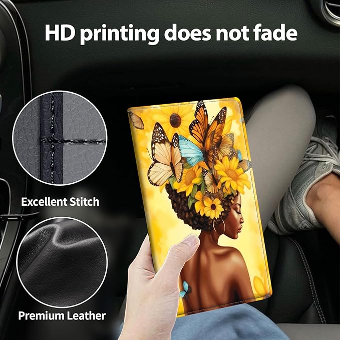 Car Registration and Insurance Holder, Leather Car Glove Box Organizer - Image 4