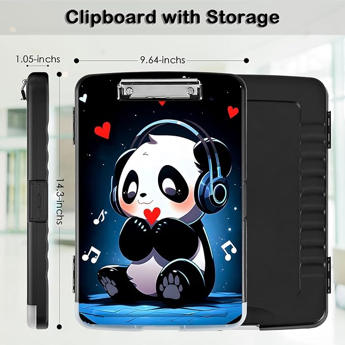 Clipboard with Storage, Office Supplies Nursing Clipboards Folder with Pen - Image 2
