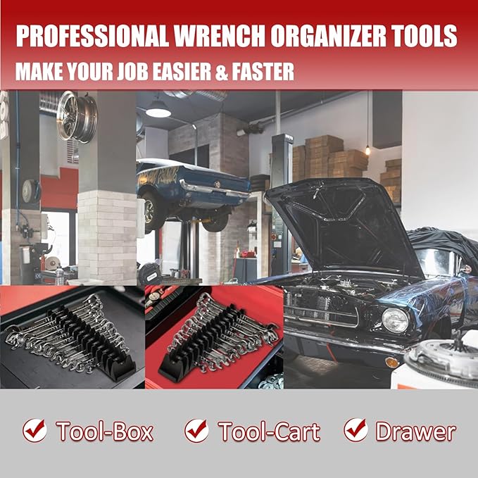 24 PCS Magnetic Modular Wrench Organizer Wrench Holder - Image 8