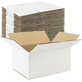 Golden State Art 10x7x5 Inches White Shipping Boxes 28 Pack, Corrugated by GoldenStateArt