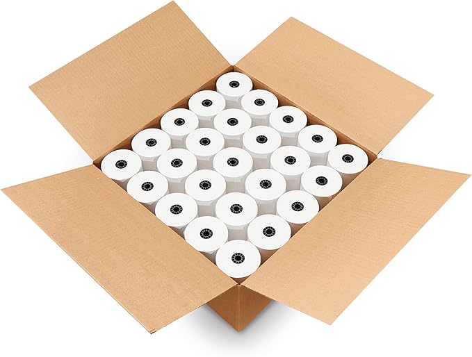 WRB SUPPLY 3" x 165' 1-Ply Bond Paper Roll - Image 5