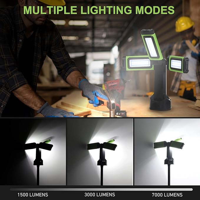 Multi-Directional LED 7000 Lumen Work Light, - Image 4