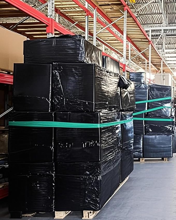 18" Black Stretch Wrap Roll, Heavy Duty 18in 1500ft Shrink Wrap Roll, 80 Gauge - Image 8