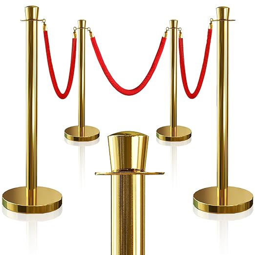 4PCS Top Crown Decoration Gold Stanchions Posts by Focusonmodernpracticalhome