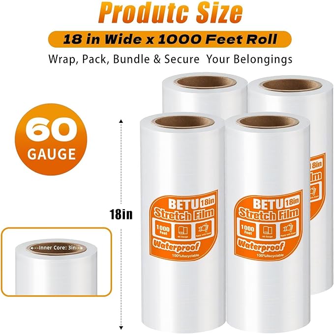 18 inch Stretch Film Shrink Wrap - Image 2