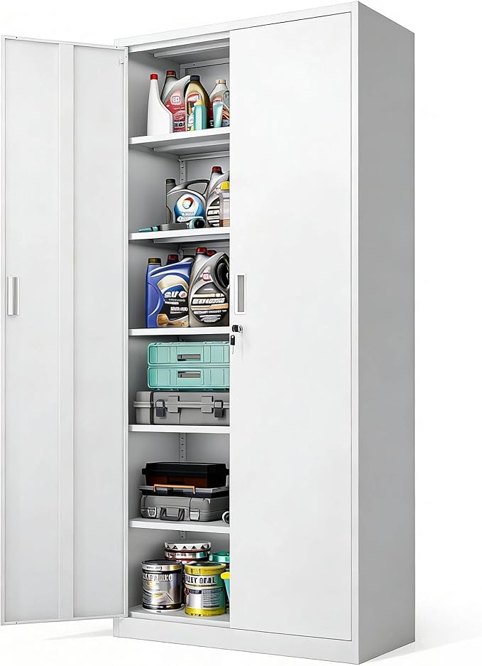 VINGLI Metal Garage Storage Cabinet - Image 3