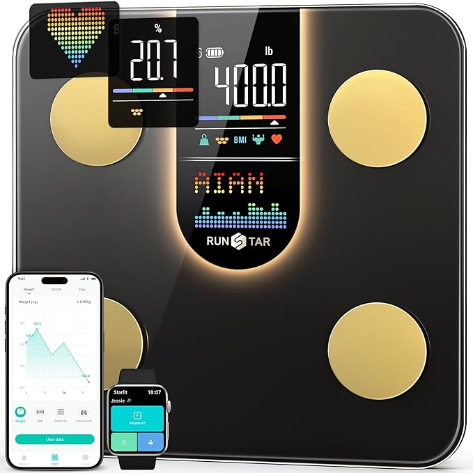 RunStar Scale for Body Weight, Smart Scale by RunStar