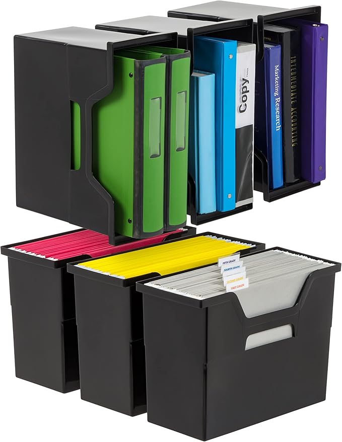 IRIS USA Medium Portable Desktop File Box by IRISUSA