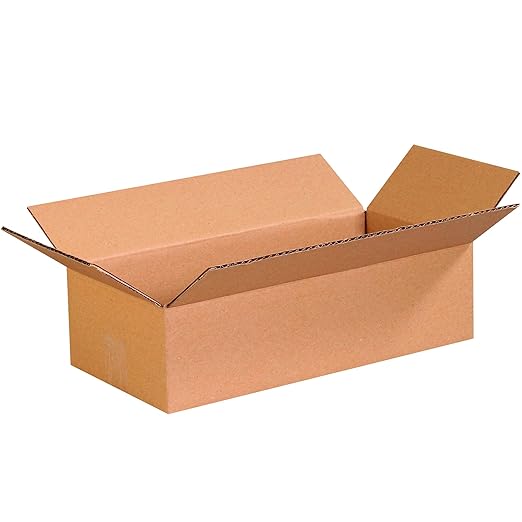 TAPE LOGIC 16 x 8 x 4 Corrugated Cardboard Boxes, Flat 16"L x 8"W x 4"H by TapeLogic