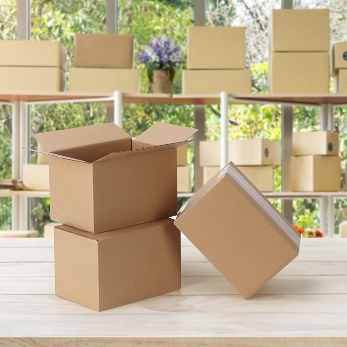 CRUGLA 40 Packs 6x4x3 Shipping Boxes Corrugated Cardboard Mailing Boxes - Image 6