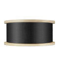 3/16" Black T316 Stainless Steel Cable, 250FT Marine Grade Black Wire Rope by Unknown