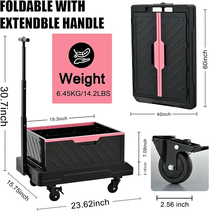 TRULYWIN Foldable Utility Cart - Image 2