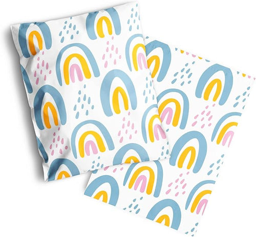 14x19 Poly Mailers – Boho Rainbow Design – Waterproof, Tear-Resistant Shipping - Image 2