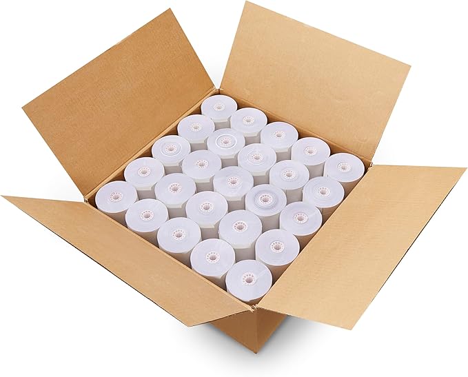 3 X 65' 3-ply White/Canary/Pink Carbonless Kitchen Paper 50 Rolls TMU 220 - Image 5