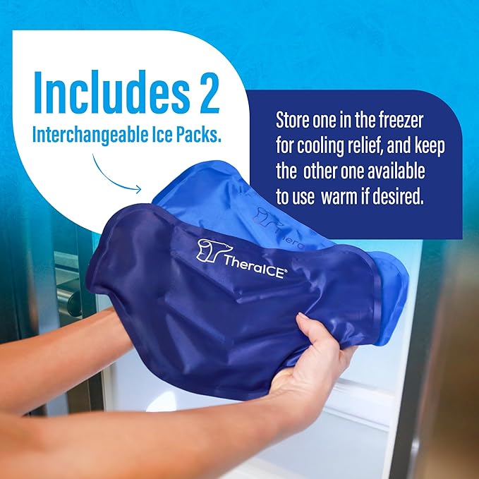 TheraICE Ice Pack for Back Brace for Lower Back Pain | 2 Hot or Cold Therapy - Image 4