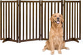 36" Height Extra Tall Freestanding Pet Gate, Solid Wood Folding Safety Fence by Axeman