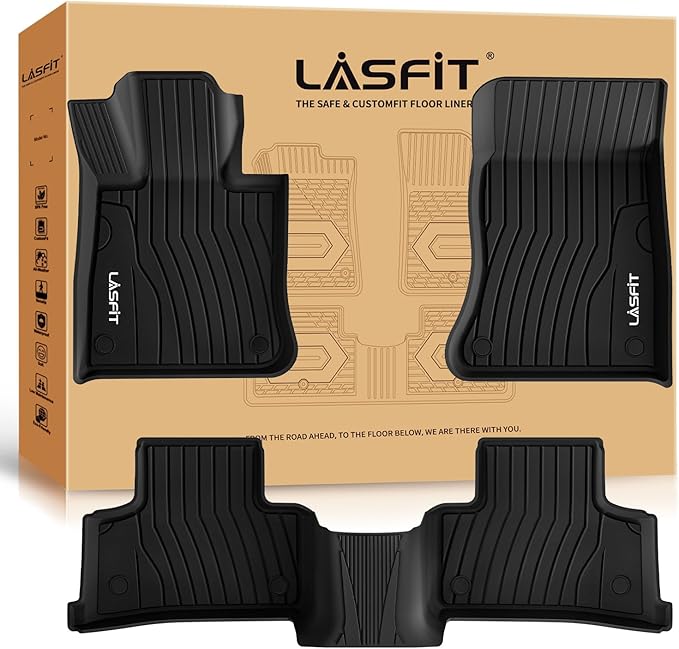 LASFIT Floor Mats for Mercedes Benz GLC 2023-2026, GLC300 / GLC350e / GLC43 by LASFIT