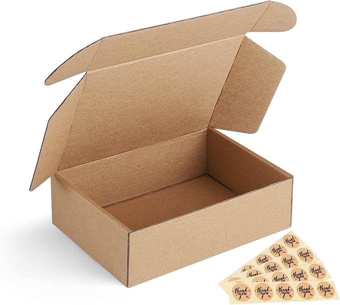 Eupako 7x5x2 Shipping Boxes Small Corrugated Cardboard Box by Eupako