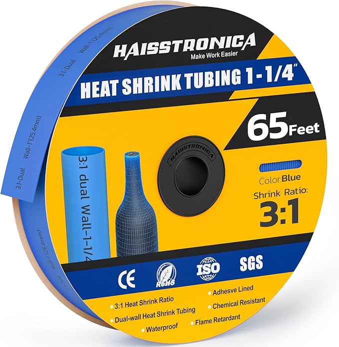 haisstronica 3:1 Heat Shrink Tubing, Shrink Ratio Adhesive Lined Marine Grade by HAISSTRONICA