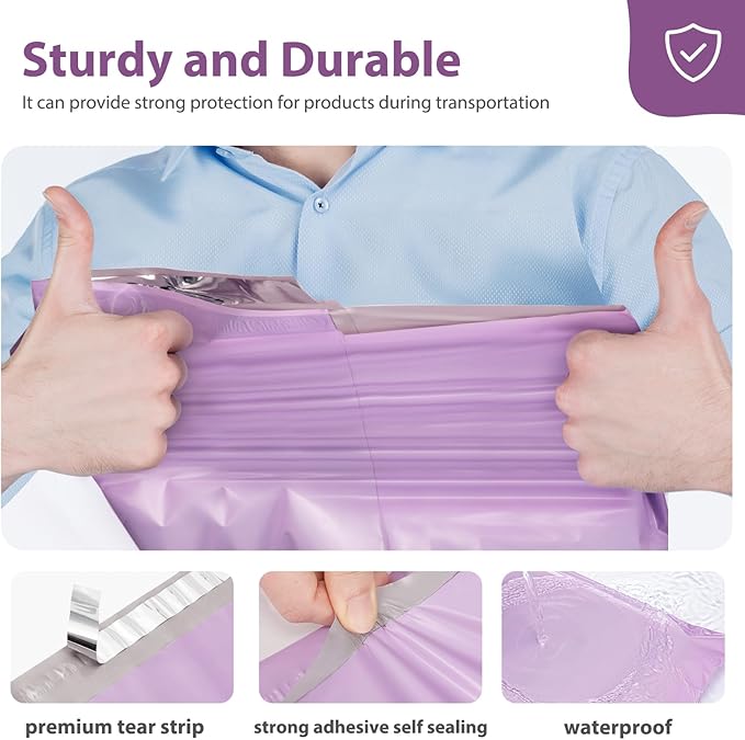 Fuxury Large Poly Mailers 24x24 Inch 100Pcs, Waterproof Shipping Bags - Image 4
