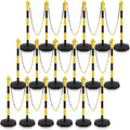 Konohan 18 Sets 34 Inch Parking Cone Delineators Post Traffic Cone Plastic by Konohan